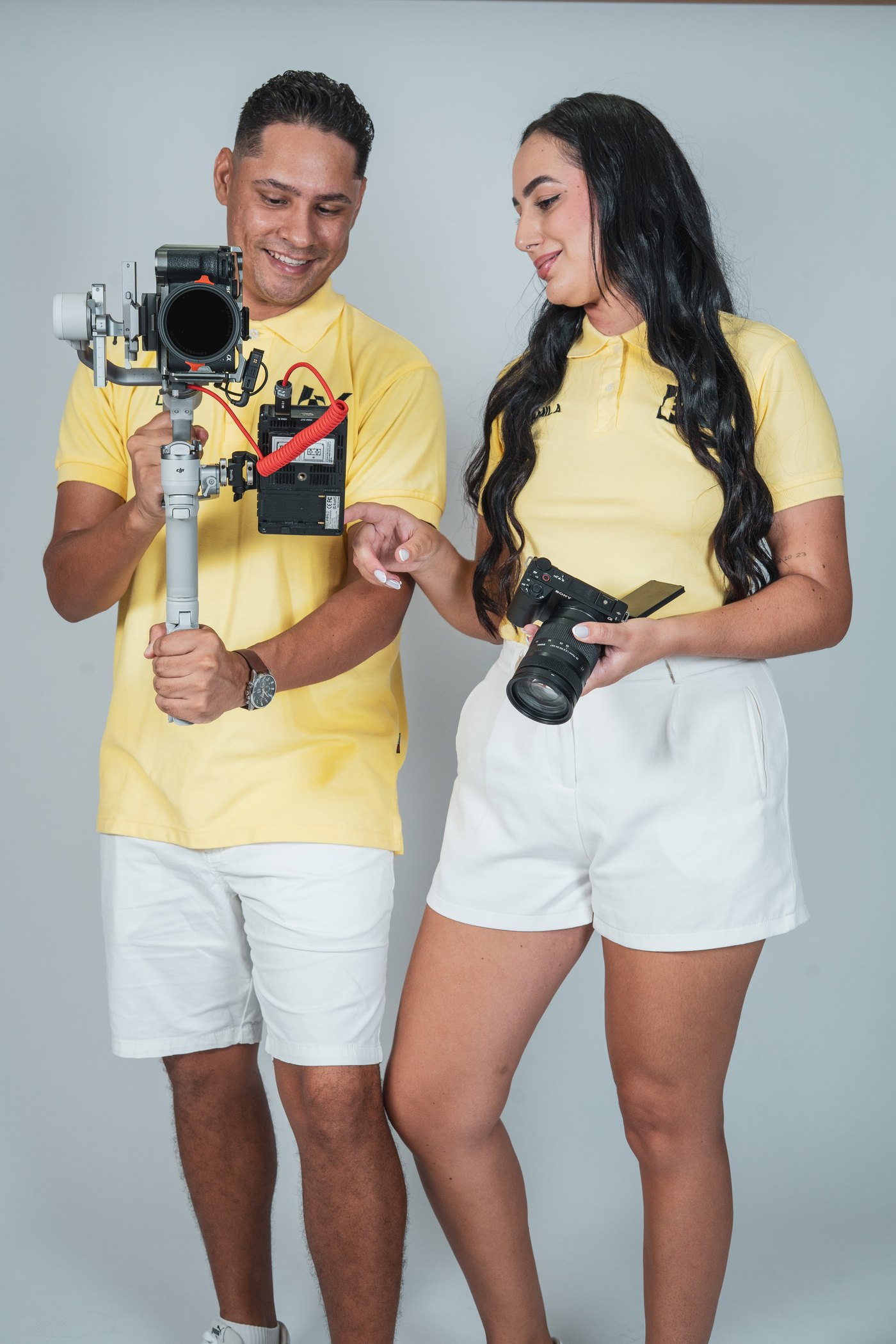 Lex y Camila en producción